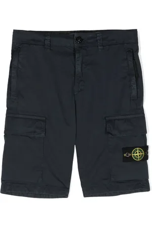 Stone Island Shorts con parche del logo en el lado