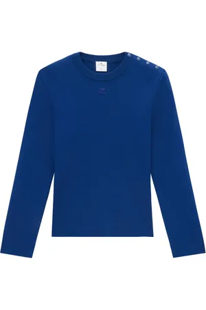 Courrèges Suéter con botones y parche del logo
