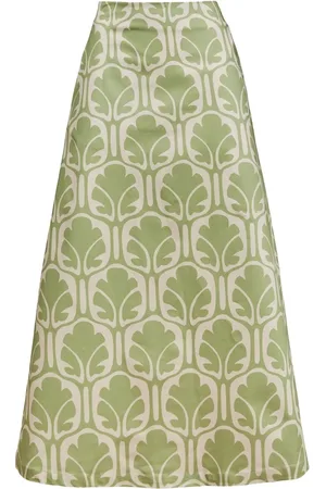 La DoubleJ Falda midi con diseño acampanado y cintura media