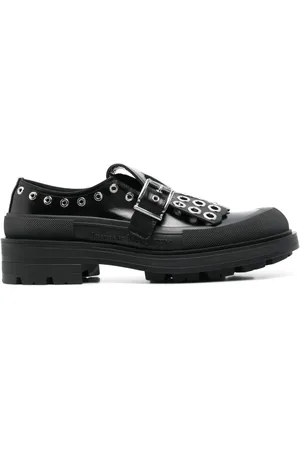 Alexander McQueen Zapatos monk con cierre de hebilla