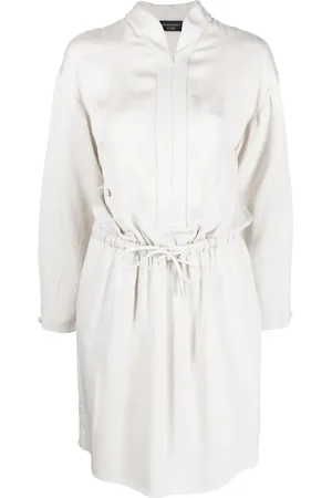 Emporio Armani Vestido camisero drapeado