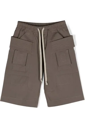 Rick Owens Shorts cargo con cordones en la pretina