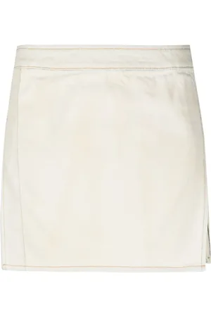 Palm Angels Falda corta Bull de mezclilla