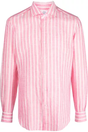 MAZZARELLI Camisa manga larga con rayas estampadas