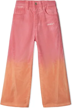 OFF-WHITE Pantalones Helvetica con diseño ancho