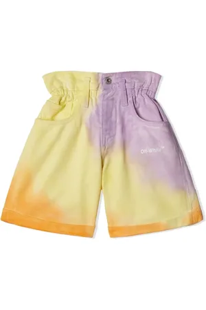 OFF-WHITE Shorts Helvetica con motivo tie-dye
