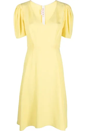 Marni Vestido acampanado con cuello en V