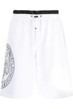 Philipp Plein Shorts deportivos con logo estampado