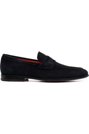 santoni Mocasines penny de gamuza
