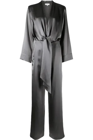 Michelle Mason Jumpsuit con cierre de lazo