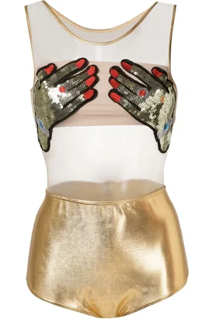 Brigitte Traje de baño con apliques metalizado