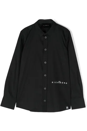 John Richmond Camisa con botones y logo estampado
