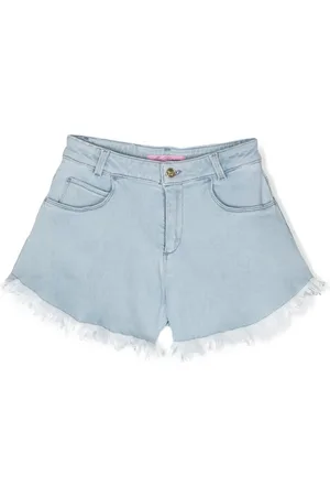 MISS BLUMARINE Shorts de mezclilla con detalle de mariposa