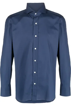 LUIGI BORRELLI NAPOLI Camisa con cuello italiano