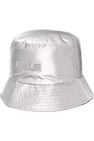 Moncler Metallic embroidered-logo bucket hat