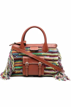 Chloé Tote entretejido con flecos