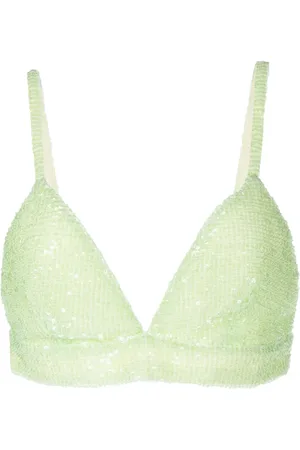 ROSETTA GETTY Top tipo bralette con detalle de lentejuelas