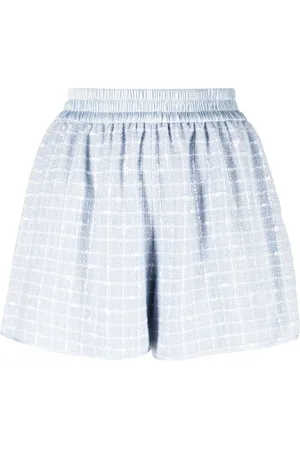 Emporio Armani Shorts fruncidos de bouclé
