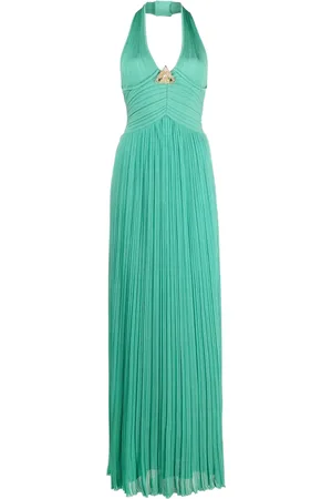 Balmain Vestido de fiesta con cuello halter