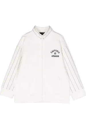 Emporio Armani Chamarra con logo bordado