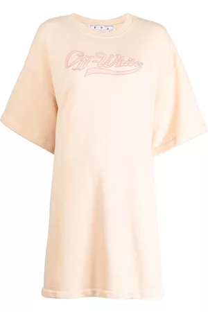 OFF-WHITE Vestido estilo playera Baseball con logo bordado