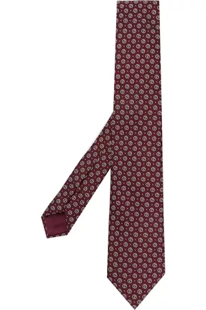 Armani Monogram-pattern silk tie