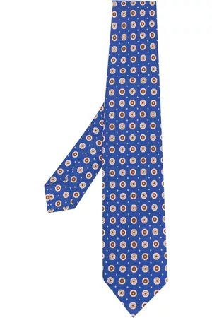 BARBA Graphic-print silk tie