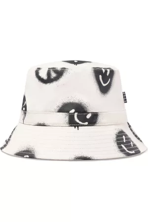 Molo Sombreros - Smiley-print cotton bucket hat