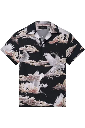 AMIRI Camisa bowling con estampado Pegasus