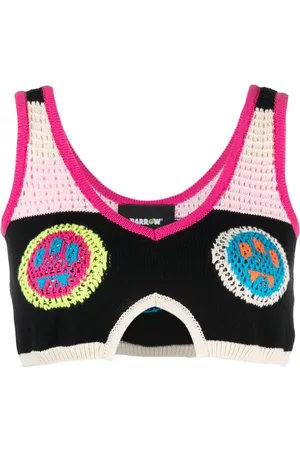 BARROW Top corto con paneles de crochet