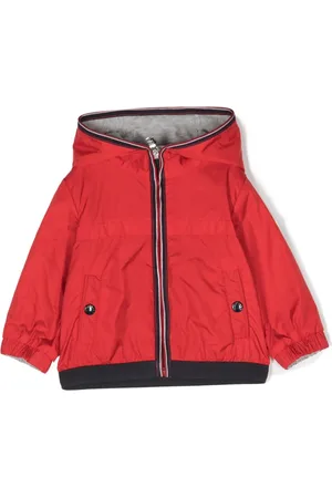 Moncler Chamarra con capucha y rayas laterales