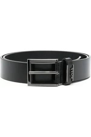 HUGO BOSS Cinturón con placa del logo