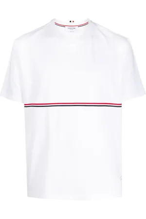 Thom Browne Playera con rayas RWB