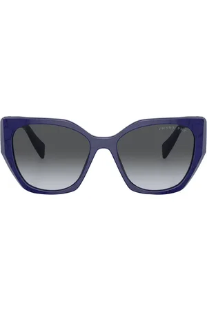 Prada Lentes de sol con armazón cat eye y logo