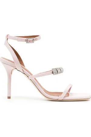 MALONE SOULIERS Sandalias con detalles de cristal y tacón de 70mm