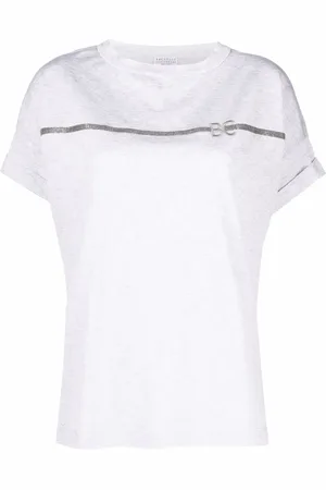 Brunello Cucinelli Playera con placa del logo