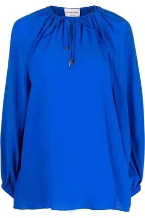 PHAEONIA Blusa de seda con moño