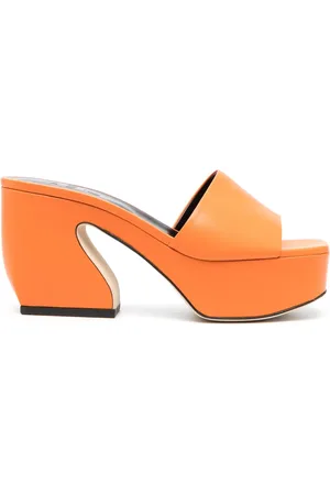SI ROSSI Mules con tacón esculpido de 95mm