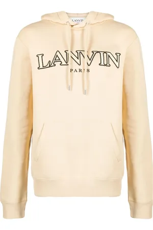 Lanvin Hoodie con logo bordado y cordones