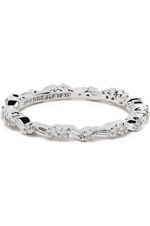 Suzanne Kalan Anillo infinito en oro blanco de 18kt con diamantes