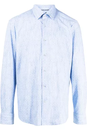 HUGO BOSS Camisa manga larga con estampado de puntos