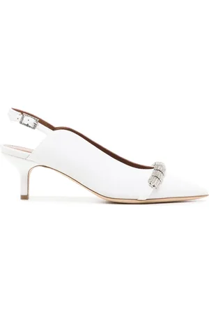 MALONE SOULIERS Zapatillas con detalles de cristal y tacón de 50mm