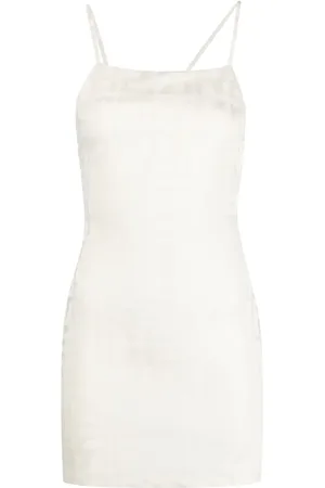 ROTATE Vestido corto con monograma en jacquard