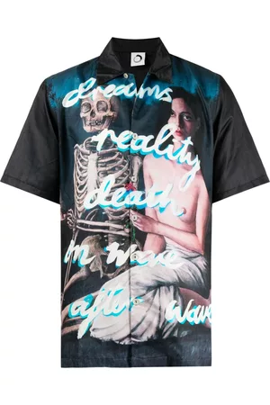 Endless Joy Camisa de seda con estampado gráfico