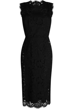 Dolce & Gabbana Vestido con capa de encaje