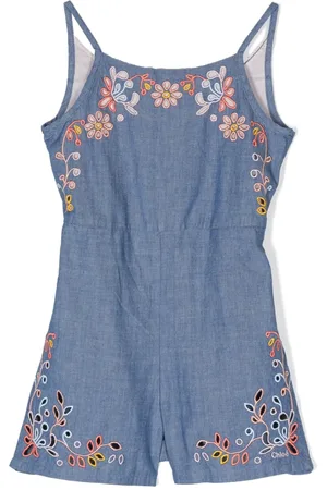 Chloé Jumpsuit corto con bordado floral