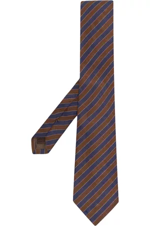 Church's Stripe-print linen tie