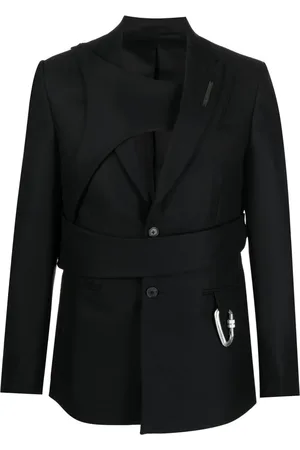 HELIOT EMIL Blazer con detalle de mosquetón y motivo de rayas