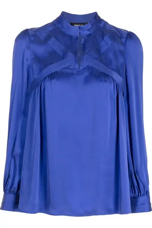 Paule Ka Blusa de seda manga larga