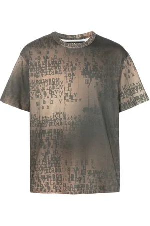 MISBHV Playera con logo estampado y efecto blanqueado